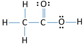 CH3COOH acetic acid lewis structure